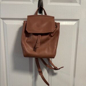 Matt and Nat Pinkish Brown Faux Leather Backpack